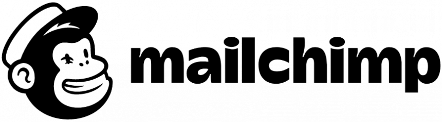 mailchimp logo black png transparent 860x239